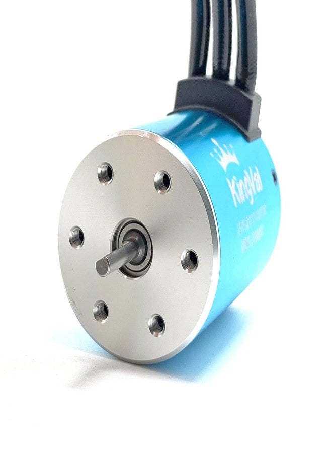 KingVal Replacement 3650 5900KV Brushless Motor Shaft 3.175mm with 80A Brushless ESC and Program Card Combo Compatible with 1/10 RC Car - Image 4